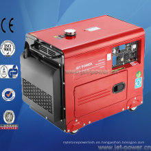 Generadores diesel silenciosos 230V de la fase única 6kVA 6.5kVA